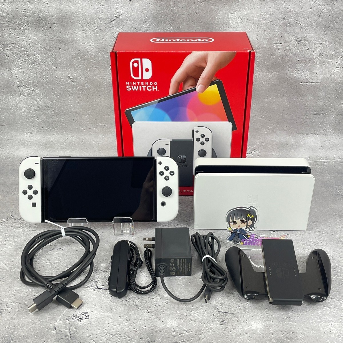 Nintendo Switch 64 GB OLED Console White Neon Red & Blue Zelda