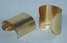 Brass Bracelet Cuff Blanks Extra Wide 2.5" Pkg Of 2