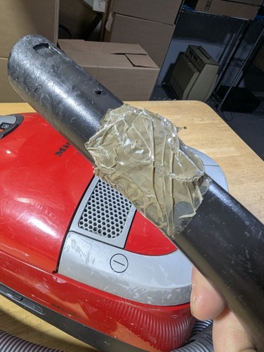 Works, No Floor Tool Miele S5 READ Pull Along Canister Vacuum Cleaner Red Corded - Picture 22 of 23
