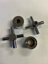  Cross Head Tap Handles Chrome With 20 Spline