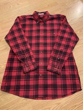 Orvis Sporting Traditions Shirt Mens XXL Red Plaid Heavy Flannel w/ Chest Pocket