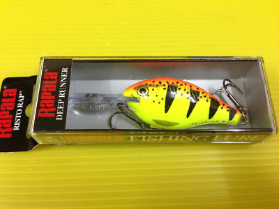 Rapala Risto Rap RR-5 HT, Hot Tiger Color Crankbait Fishing Lure