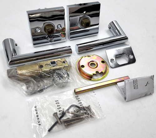 Kwikset 155MIL-SQT-26 Polished Chrome Milan Privacy Lever - Picture 9 of 11