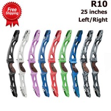 25" Left/Right Archery Recurve Bow Aluminum Riser Bow Outdoor Hunting Shooting