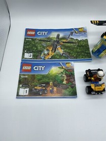 LEGO City 60158 - Jungle Cargo Helicopter 95% Complete - See Pictures.