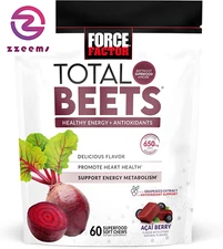 Total Beets Soft Chews with Beetroot, Nitrates, L-Citrulline, Grapeseed Extract,