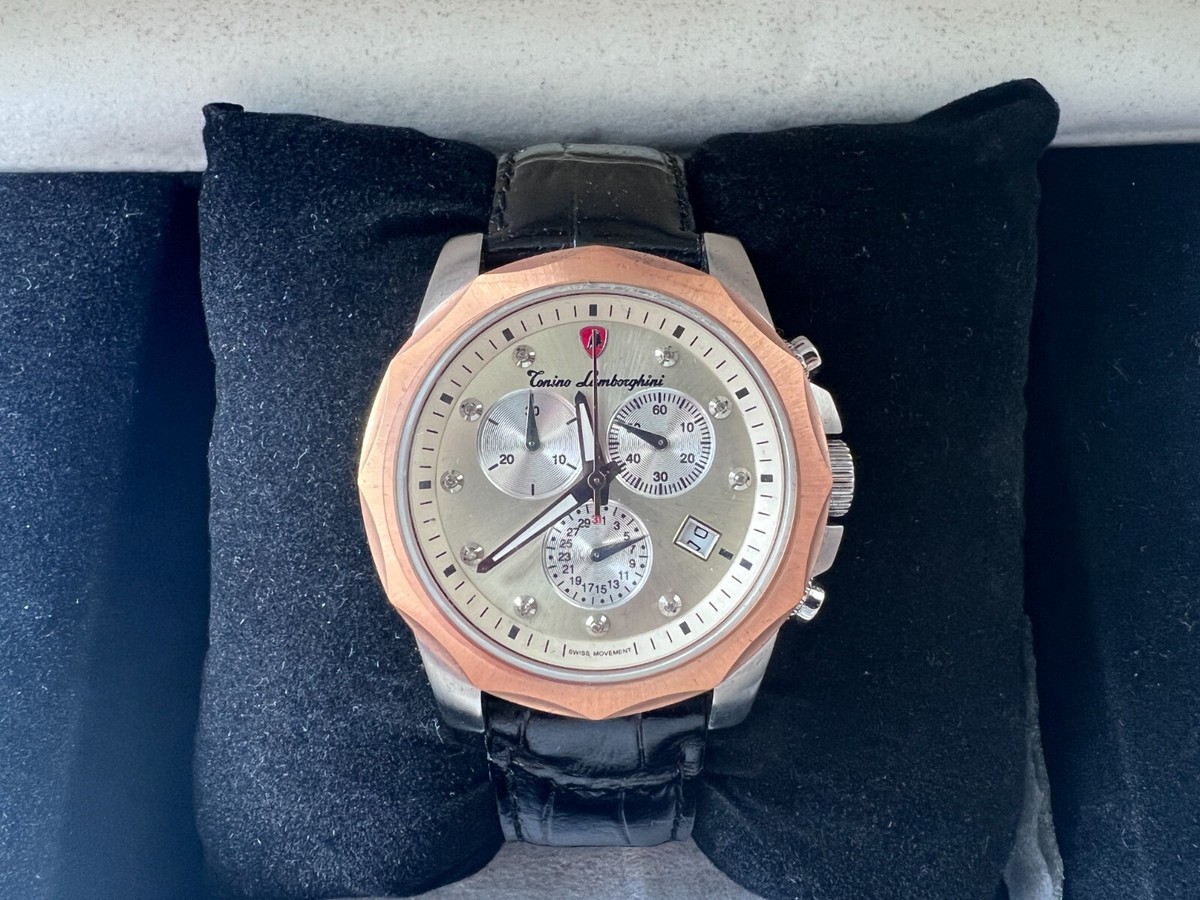 Tonino Lamborghini クロノグラフ 時計 Tonino Lamborghini New Spyder Yellow Quartz Watch, 43 mm