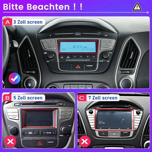 Qualcommchip Für Hyundai ix35 Tucson 09-15 CarPlay Android 13 Autoradio GPS 64G - Bild 2 von 14