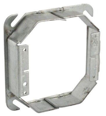 Steel City 52 C 52 1, Tile Wall Square Box Cover, 4Sq Tile Cvr 2G, 1In Rsd, 1 PC