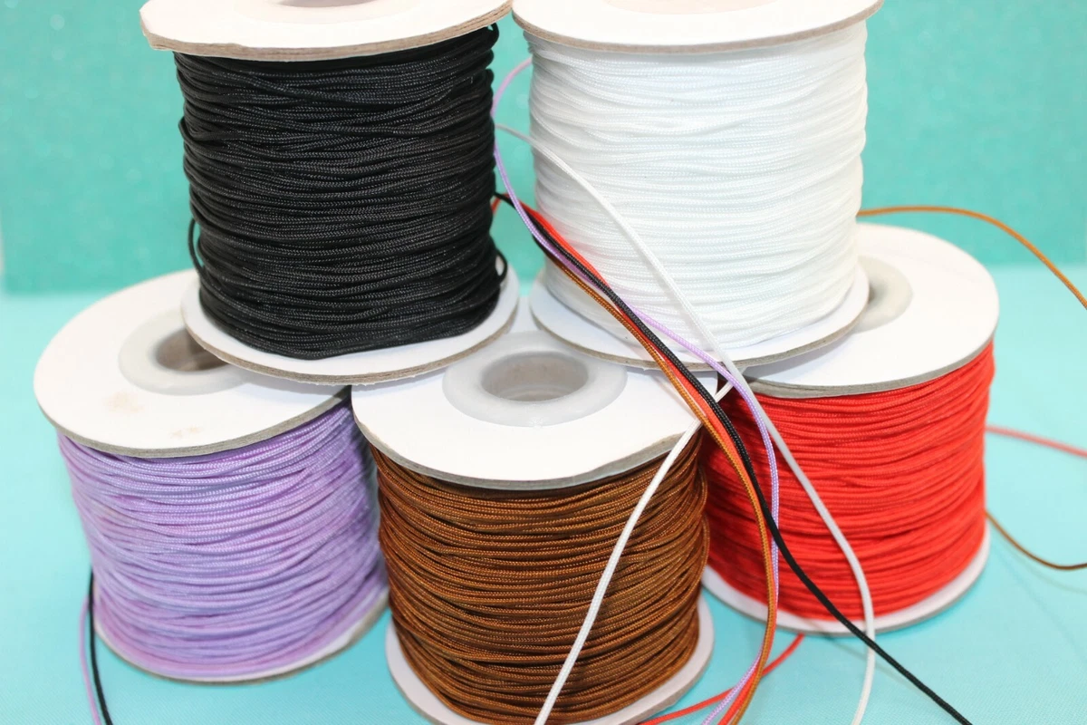 Jewellery Making Necklace Nylon Thread cord Var Colours. 1.5mm x 1 5 10 m