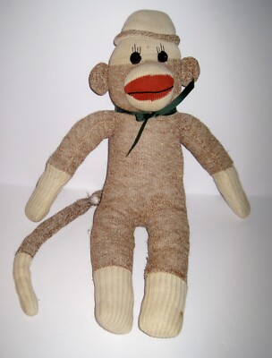 Old Vintage Handmade SOCK MONKEY Chubby