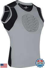 Exxact Sports Youth Baseball Chest Protector, Padded Sternum Chest Guard, Sof