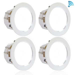 3'' Bluetooth Ceiling / Wall Speaker Kit, (4) Aluminum ...