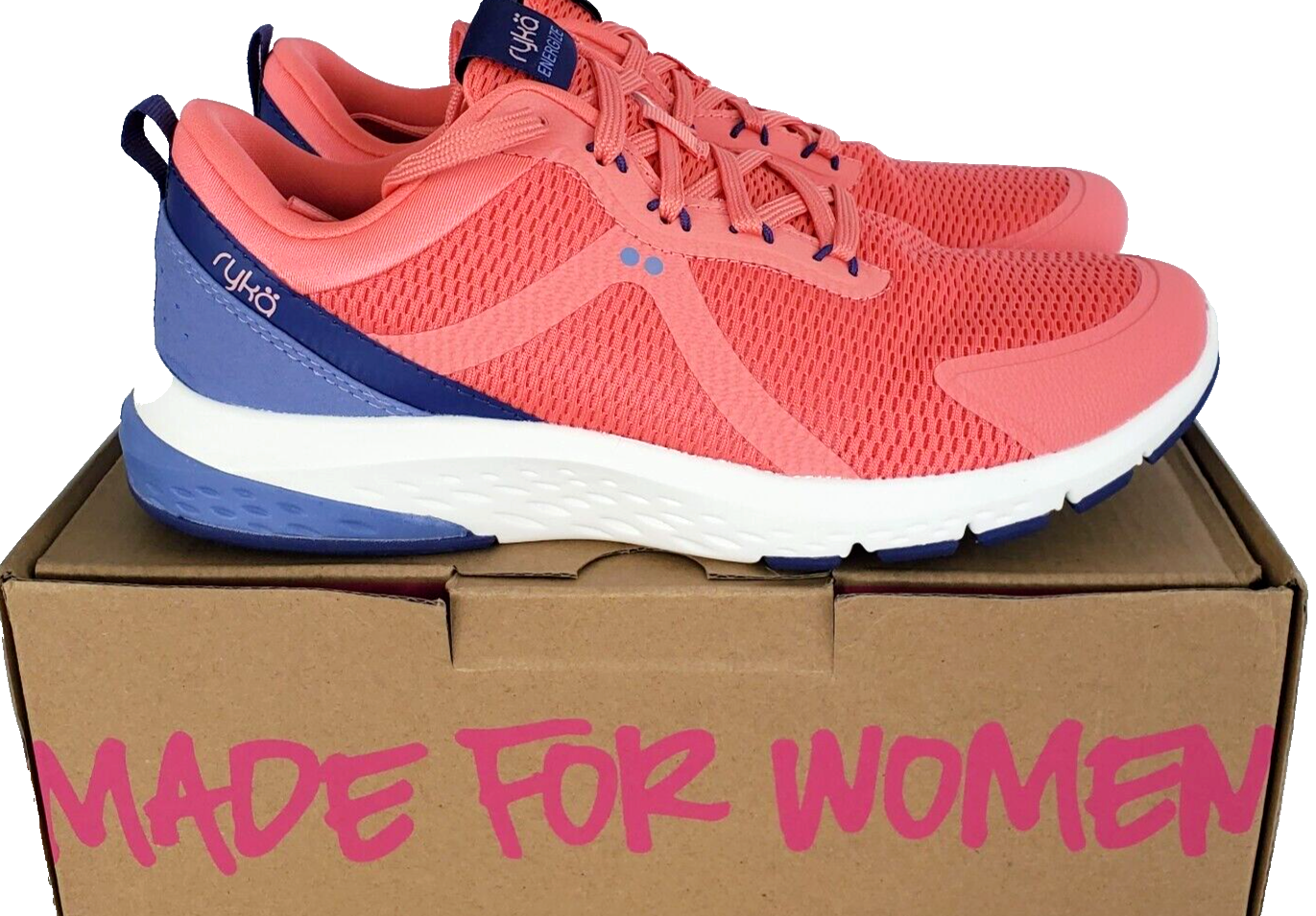 Ryka Womens 9 BMedium Coral Pink Energize Lightweight Walking Shoes eBay
