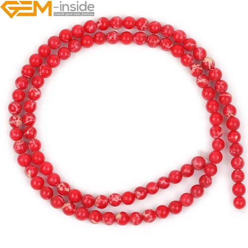 15'' Round Assorted Color Stone Beads Natural Sea Sediment Loose Beads Jewelry - Picture 56 of 96