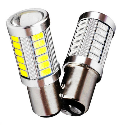 Luci Led P21/5w 12v Lampadina LED P21/5W 1157 - 12V Per Luci Stop E Posteriori, Bianco 6000K (2 Pezzi) Led Per Auto - Foto 3