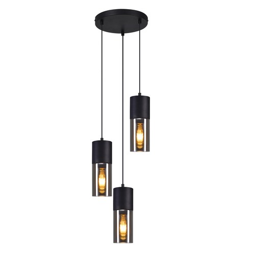 ZMH Pendelleuchte 1/3-flammig E27 Esszimmerlampe modern, schwarz Hängeleuchte - Bild 44 von 44