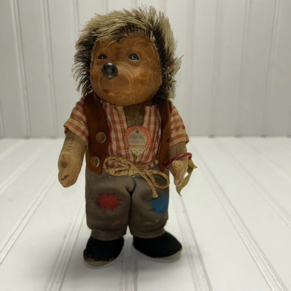 Peluche Steiff Mecki Des Années 60 - Ancienne, En Tissu, Collection Vintage