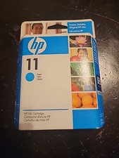 2010 New Sealed Genuine HP 11 C4836A Cyan Ink Cartridge OEM Original