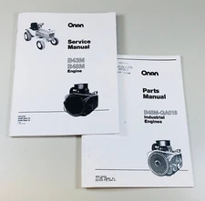 Case 448 Garden Tractor Onan B48M 18Hp Engine Service Parts Manual Catalog Set