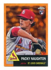 2022 Topps Chrome Platinum Anniv. Packy Naughton RC Orange Wave Refractor /25 