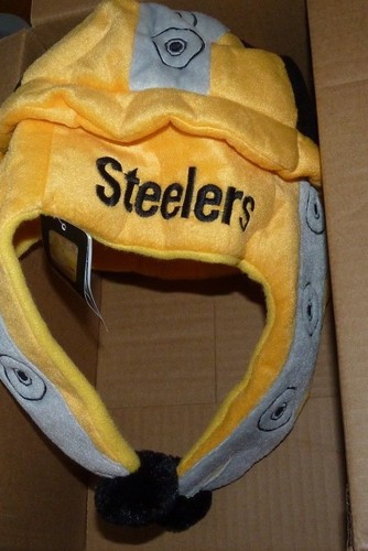 NEW NFL Pittsburgh Steelers Football Gameday Soft Plush Dangle Hat OSFM NWT HA64 - Picture 2 of 3