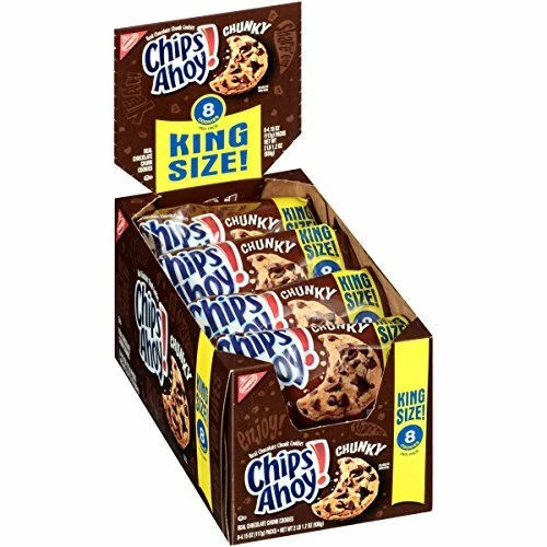 Chips Ahoy! Chunky, King Size, Cookies, 33.2 Ounce Pack of 8