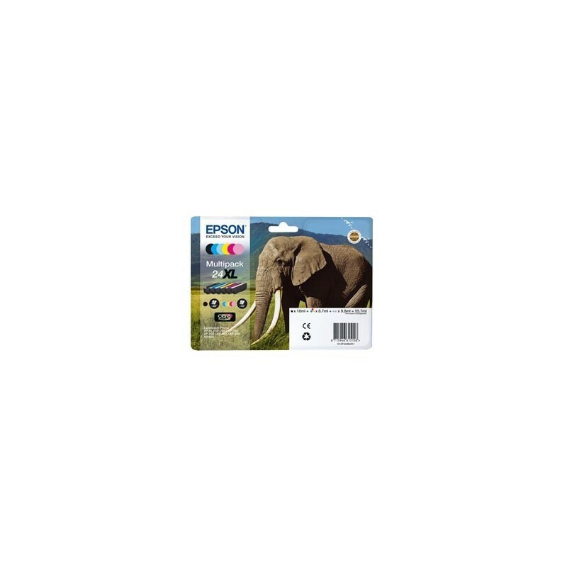 Originale EPSON MultiPack 6 Cartucce serie 24XL Elefante