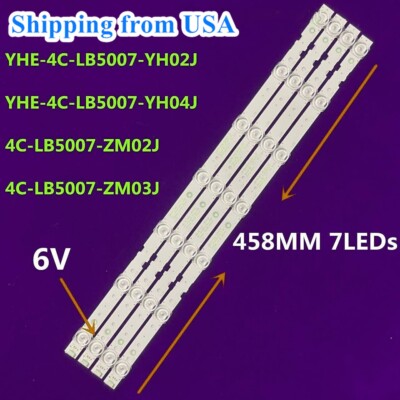 4pcs LED strips For TCL 50S425 50A730U 50V2 50L2 50S421 50S423 50UD6306 50U3900C