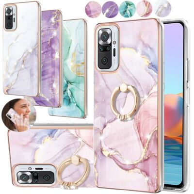 For Xiaomi Redmi Note 10 11 12 Pro X4 M4 Pro Case Glossy Marble Hard Cover