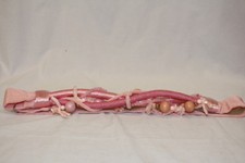 CAROLYN TANNER DESIGNS INC Pink Chunky Twisted Rope Beads Belt USA-B45