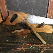 Vintage Children  s 4 Pc Wooden Tool Set