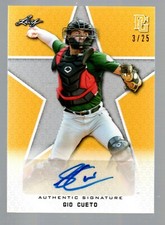 2020 Leaf Perfect Game National Showcase Auto Yellow #BAGC3 Gio Cueto 3/25
