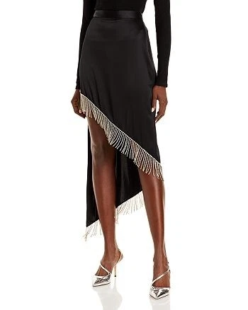 Embellished top fringe skirt