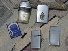 Vintage Lighter lot- Scripto,Crest Craft,Canada,Sovereign JAPAN USA  Ronson USN