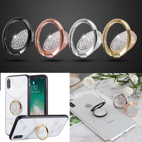 Finger Ring Cell Phone Holder Stand 360° Rotating Grip Selfie Kickstand - Picture 12 of 32