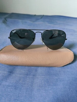 Ray-Ban L2823 Aviator Sunglasses Black Metal