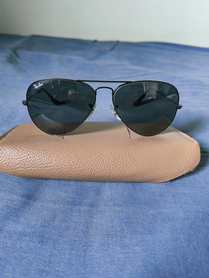 Ray-Ban L2823 Aviator Sunglasses Black Metal, photo 1 of 5