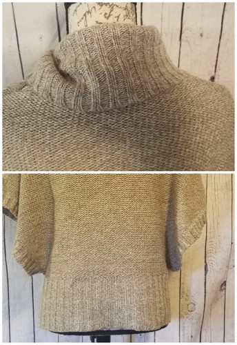 Suéter para mujer Med twentyone poncho de avena capas torsión 42""B/21""L Usado en excelente condición - Imagen 8 de 11
