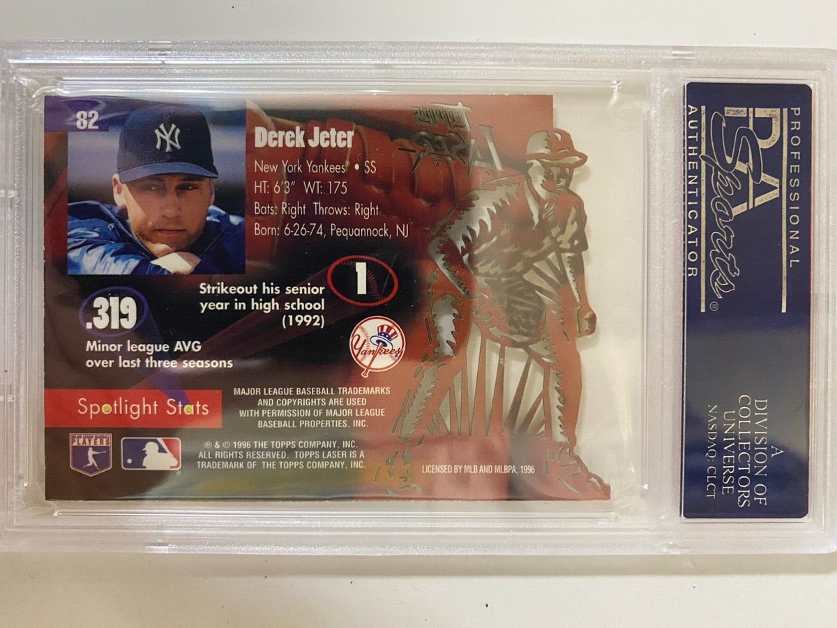 1996 Topps Laser Derek Jeter #82 PSA 10 GEM MINT New York Yankees
