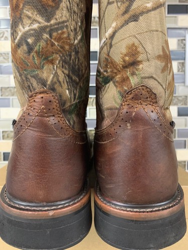 Justin Waterproof Camo Pull-On Work 