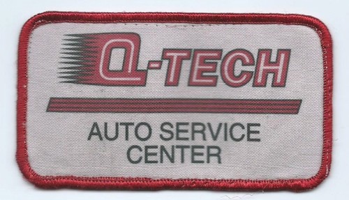 Q Tech Auto Service Center employee patch 2-1/2 X 4-1/2 Prosser WA #635