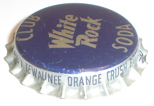 Vintage Unused White Rock Club Soda Bottle Cap Orange Crush Bott Co Kewaunee Wis - Picture 2 of 3