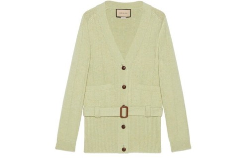 $1600 Gucci Belted Cardigan XS Green NWT - Picture 3 of 3