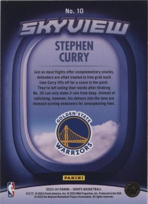 2023-24 Panini NBA Hoops - Stephen Curry #10 - огромный выбор по