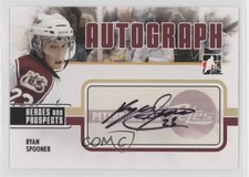2009-10 ITG Heroes and Prospects Auto Ryan Spooner #A-RS Auto 0a6
