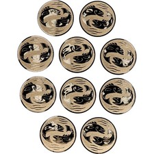 trophy pads fishing 50mm gold aluminium