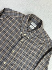 AllSaints Spitalfields Shirt Mens Medium Gray Plaid Button Down Long Sleeve