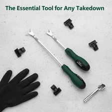 Car Repair Steel Pry Bar Auto Door Panel Clip Remover Tool for Interior Trim Fas