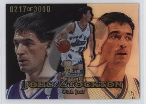 1998-99 Flair Showcase Row 1 /3000 John Stockton #60 HOF